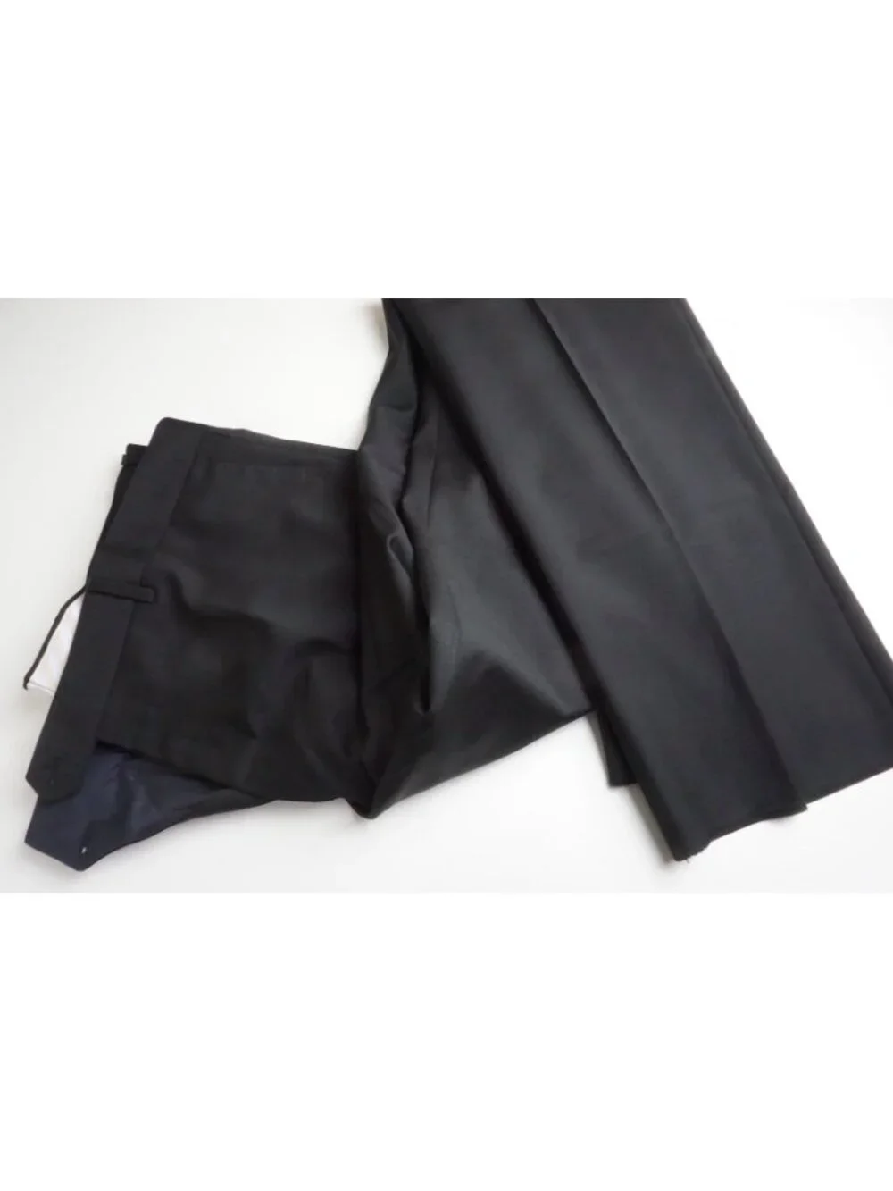 Tagliatore Solid Black Wool 2 Pc Suit Jacket Pants Sz 44R US 54EU NEW
